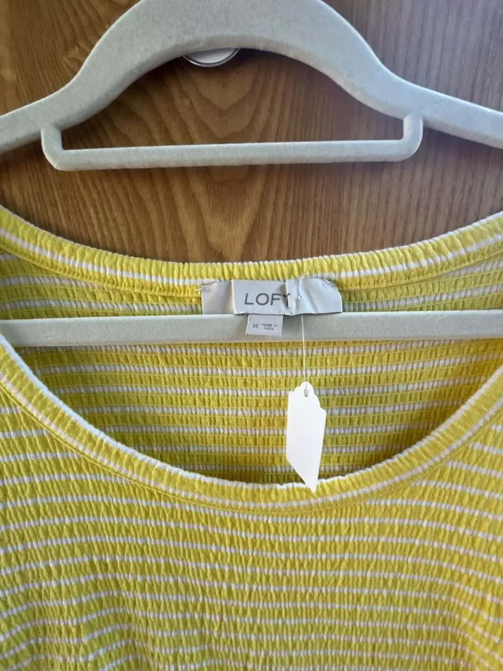 LOFT smocked top